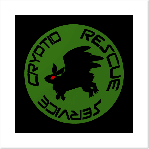 CRYPTID RESCUE SERVICE Wall Art by possumtees